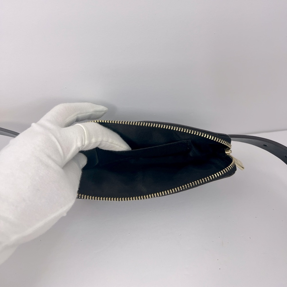 KATE SPADE WALLET BELTED PURSE FANNY PACK LEATHER SIZE SMALL/MEDIUM, BLACK COLOR - Picture 6 of 13